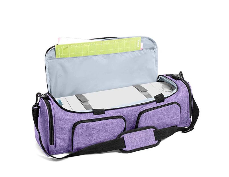 (Cricut Machine Bag, Purple) - Luxja Bag for Cricut Explore Air (Air2) and Maker, Carrying Case for Cricut Die-Cut Machine and Accessories (Bag Only), Purp