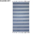 Bambury Marbella Beach Towel - Steel Blue
