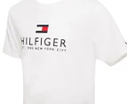 Tommy Hilfiger Youth Boys' Nathan Short Sleeve Tee / T-Shirt / Tshirt - Bright White