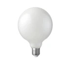 8W G125 Opal Dimmable LED Light Globe Warm White E27 Edison Screw 2700K