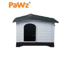 PaWz Dog Kennel Outdoor Indoor Pet Plastic Garden X-Large House Weatherproof Outside