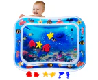 MABIZ Tummy Time Water Play Mat - Inflatable Baby Water Play Mat for babies - Infant Activity baby play Mat Fun Toy For Babies 3 6 9 12 Months