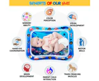 MABIZ Tummy Time Water Play Mat - Inflatable Baby Water Play Mat for babies - Infant Activity baby play Mat Fun Toy For Babies 3 6 9 12 Months