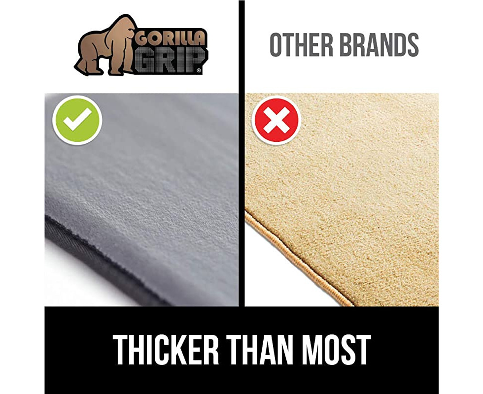 Gorilla Grip gorilla grip Thick Memory Foam Bath Rug, Soft