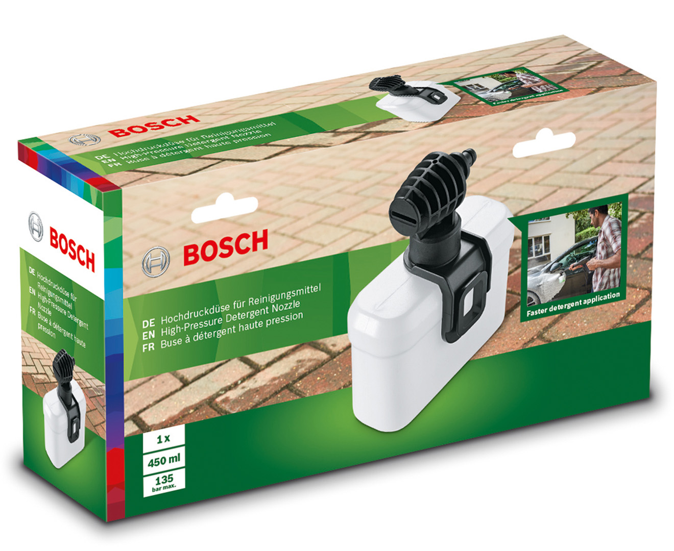 Bosch 450mL Detergent Nozzle High Pressure Washer Accessory