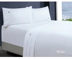 1000tc 100% Premium Egyptian Cotton Sheet Sets Fitted Flat Sheet Pillowcases All Size White - Mega King