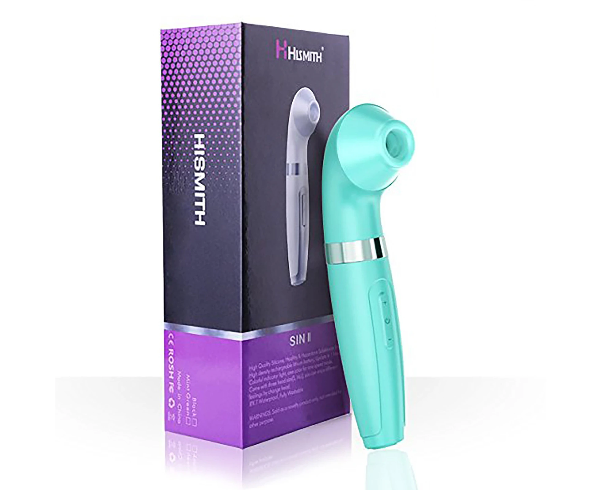 Hismith USB Rechargeable Silicone Clitoral Nipple Sucker Stimulator Waterproof G Spot HS 3 Heads