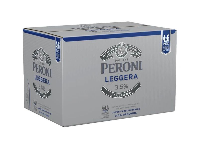 Peroni Leggera Bottles (24 x 330mL)