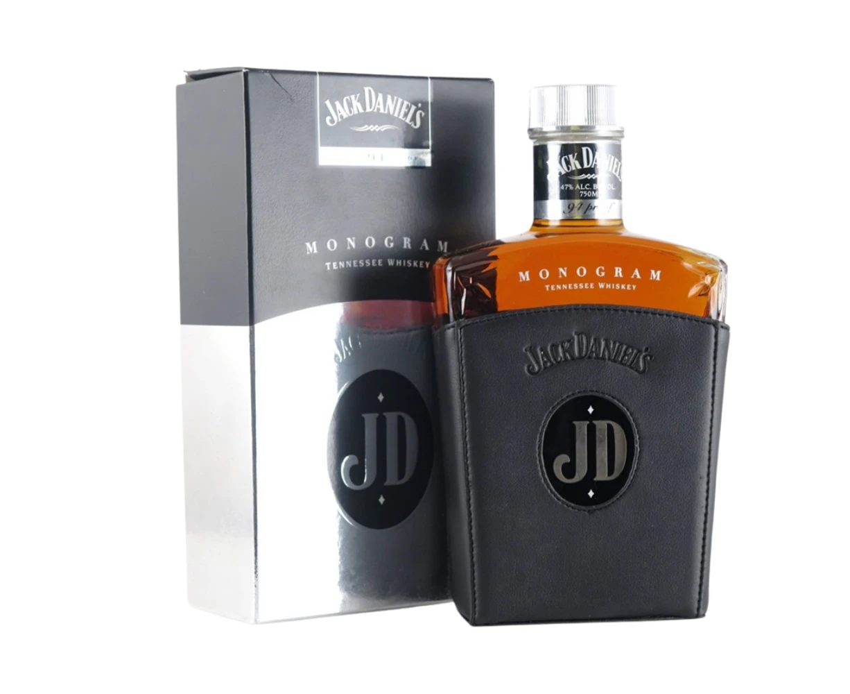 Jack Daniels Monogram Tennessee Whisky 750mL with the RARE Black Cap