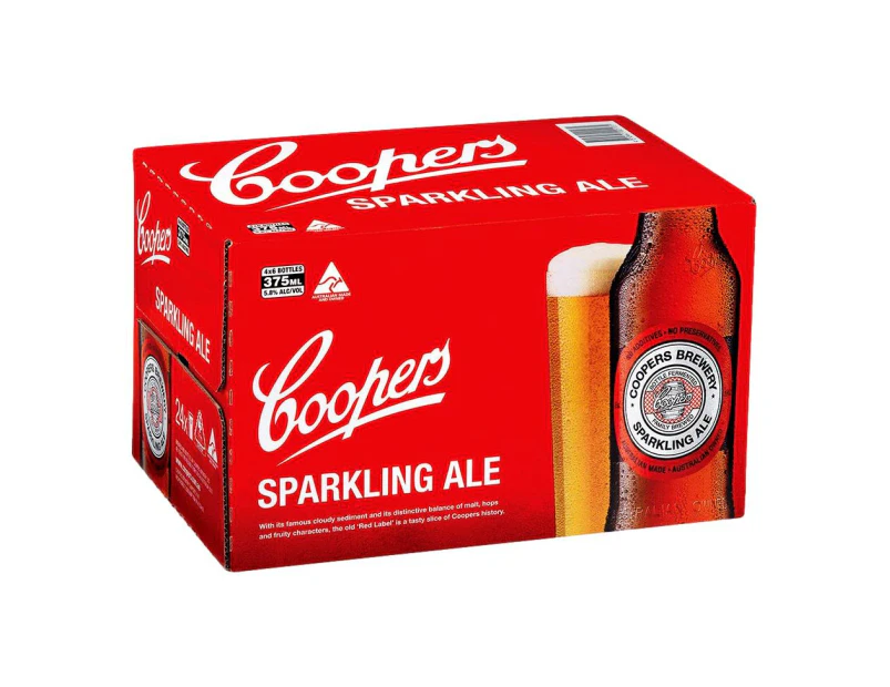 Coopers Sparkling Ale Bottles (24 x 375mL)