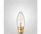 LiquidLEDs 3W Candle Dimmable LED Bulb B22 Bayonet Cap 2200k BC Extra Warm White