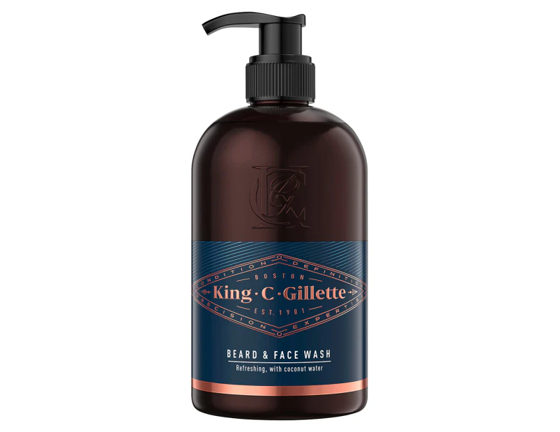 King C. Gillette Beard & Face Wash 350mL