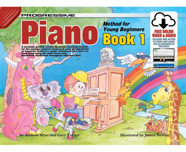 Progressive Piano Book 1 For Young Beginners Book/Online Video And Audio Book