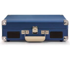 Crosley Cruiser Bluetooth Portable Turntable Player - Blue & Record Storage Crate