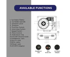 Crosley Cruiser Deluxe Portable Turntable - Black