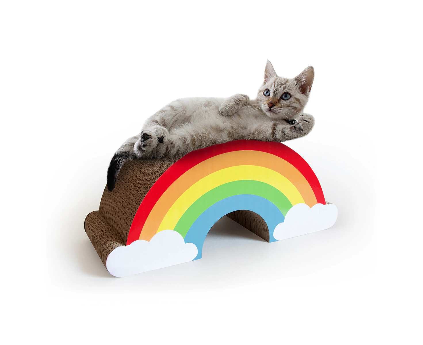 Suck UK : Cat Playhouse Scratch Rainbow