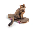 Suck UK : Cat Playhouse Scratch Skateboard