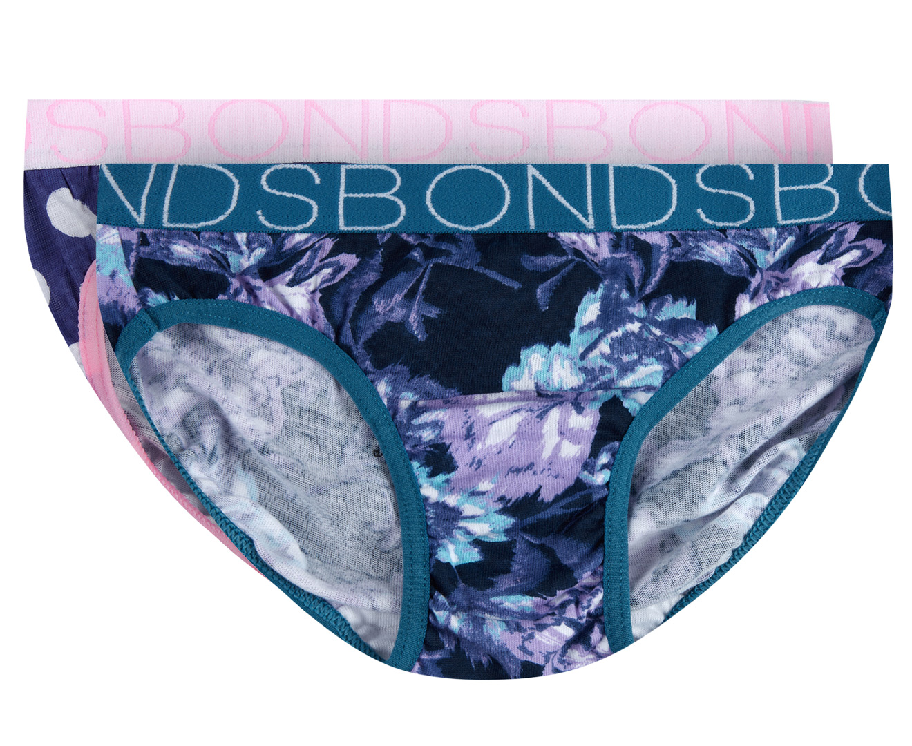 Bonds Girls' Bikini 4-Pack - Blurred Blooms