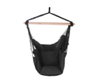 220kg Capacity Deluxe Hanging Hammock Chair Swing Outdoor Camping Frame with 2 Soft Cushions