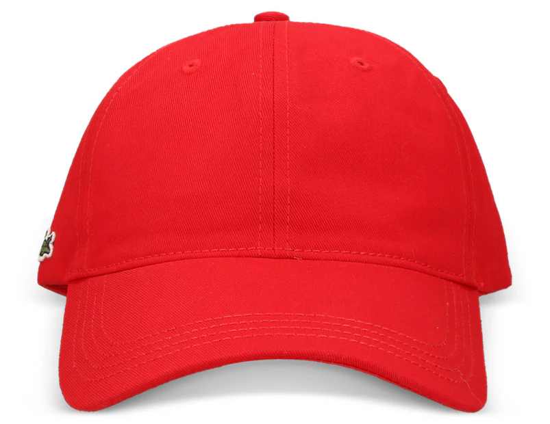 Lacoste Side Croc Twill Cap - Red