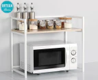 Ortega Home Microwave Oven Rack Stand - White