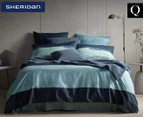 Sheridan Webbars Queen Bed Quilt Cover Set - Surf