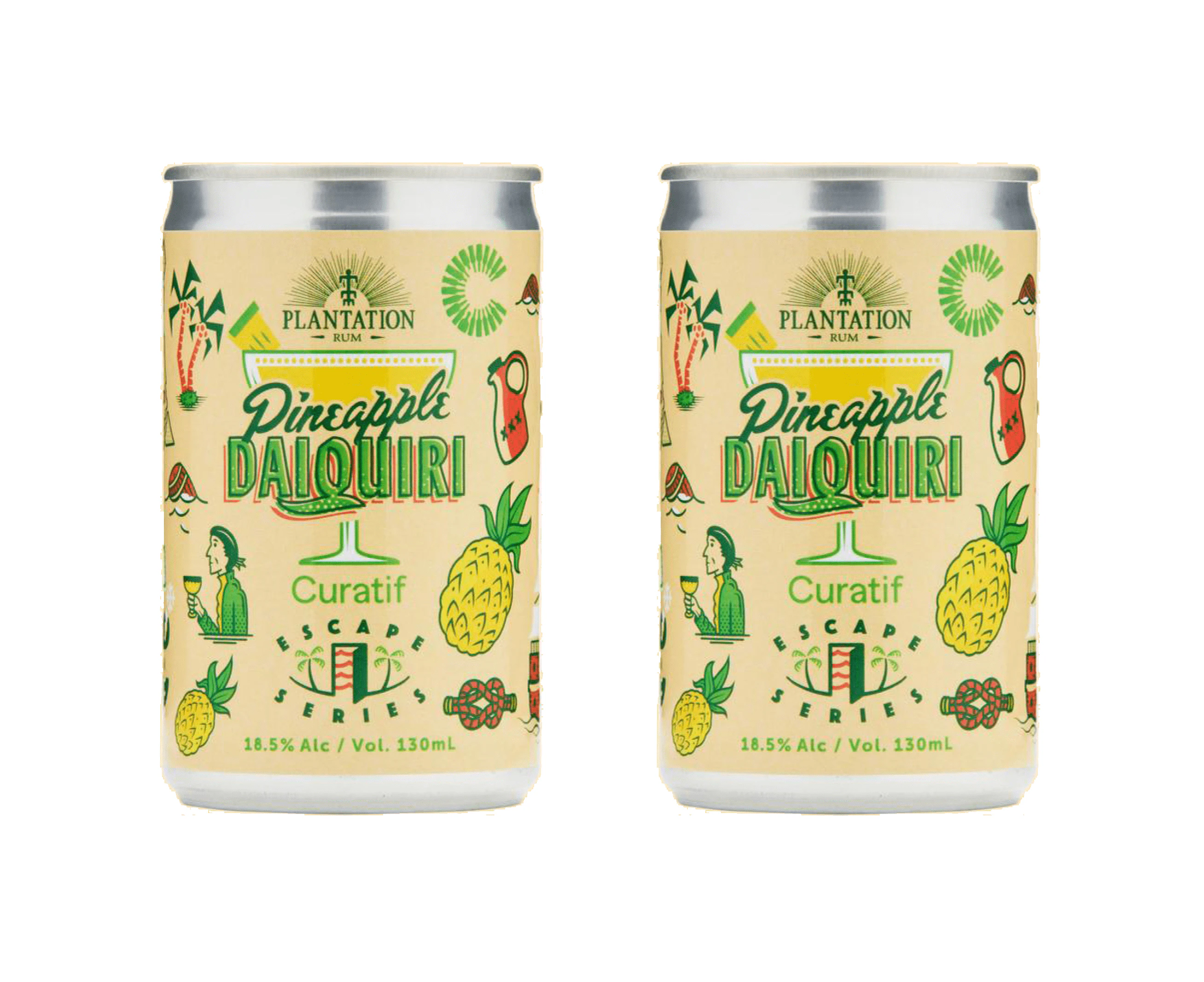 Curatif Pineapple Daiquiri 18.5% ABV 130ml x 4 Pack