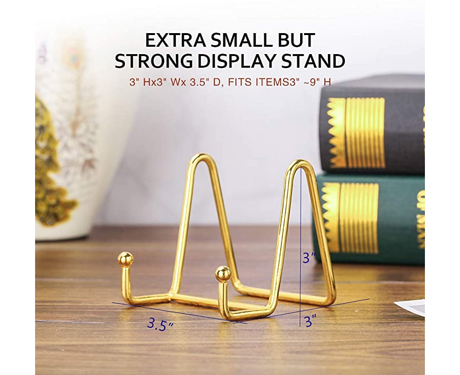 LIONWEI LIONWELI Black Decorative Plate Stand Holder Picture Frame Stand  Easel Display Stand