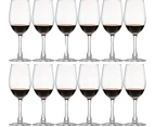 (Set of 12, 355ml, Clear) - UMI UMIZILI 355ml - Set of 12, Classic Durable Red/White Wine Glasses For Party