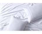Amor 100% Cotton Thermal Soft Flannelette Sheet Set 170gsm White - King Single