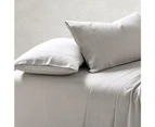 Amor 100% Premium Cotton Flannelette 1 Fitted Sheet And Pillowcases Set Sand - Single