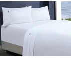 Amor 1000tc Premium 100% Egyptian Cotton 1 Fitted Sheet 2 Pillowcases Sets White - Single