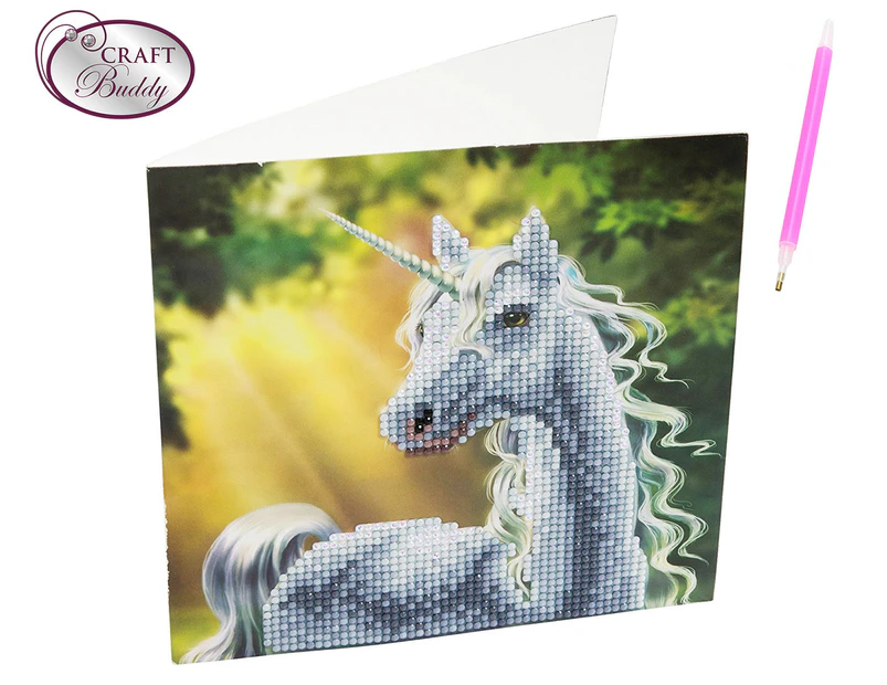 Craft Buddy Sunshine Unicorn Crystal Card Kit
