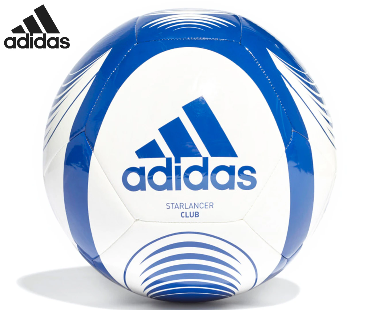 Adidas Starlancer Club Soccer Ball - White/Royal Blue