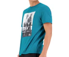 Canterbury Men's Revolt Print Tee / T-Shirt / Tshirt - Deep Teal Marl