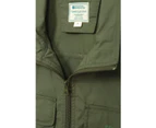 Mountain Warehouse Mens Trek II Gilet Male Warm Breathable Long Sleeved Puffer - Khaki