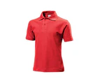 Stedman Childrens/Kids Cotton Polo (Scarlet Red) - AB284