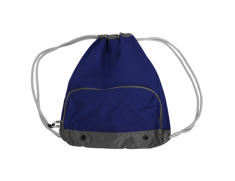 Bagbase Athleisure Water Resistant Drawstring Sports Gymsac Bag (Pack of 2) (French Navy) - BC4341