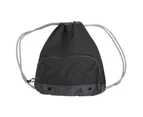 Bagbase Athleisure Water Resistant Drawstring Sports Gymsac Bag (Pack of 2) (Black) - BC4341