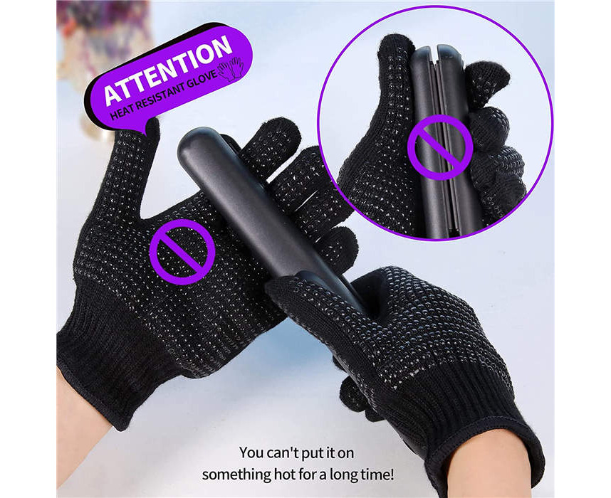Beakey 2Pcs Heat Resistant Gloves With Silicone Bumps Professional Heat  Proof Glove Mitts Fit Size-Black-mf-05 .au
