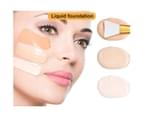 Beakey 2pcs Silicone Face Mask Brush Soft Silicone Facial Mud Mask Applicator Brush-Pink+White 4