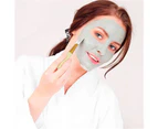 Beakey 2pcs Silicone Face Mask Brush Soft Silicone Facial Mud Mask Applicator Brush-Pink+Yellow