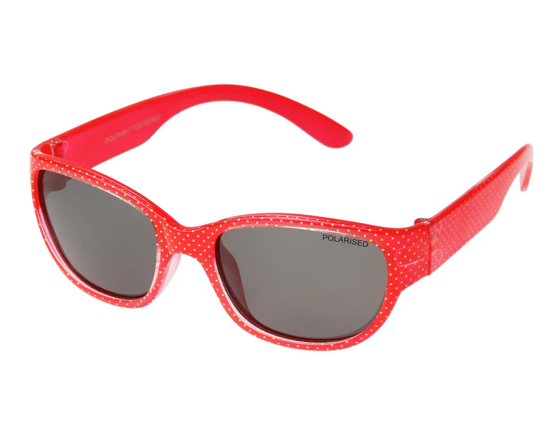 Cancer Council Kids Dolphin-T Polarised Sunglasses - Strawberry Red/Smoke