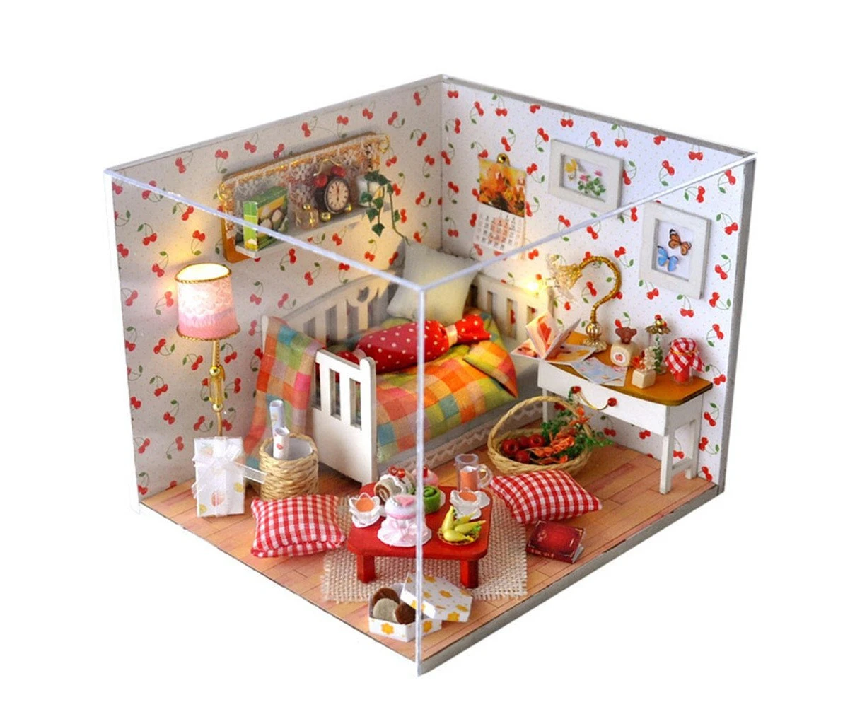  CUTEBEE Dollhouse Miniature with Furniture, DIY Dollhouse Kit  Plus Dust Proof and Music Movement, 1:24 Scale Creative Room for  Valentine's Day Gift Idea (Rose Garden Tea House) : Toys & Games