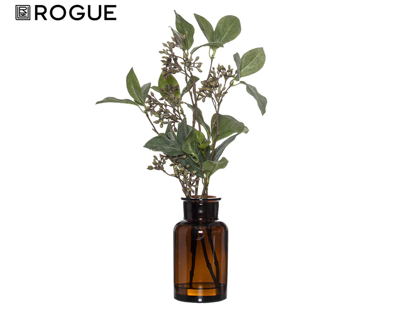 Rogue 26cm Dogwood Ficus Mix Faux Plant in Bottle