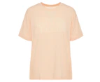 The North Face Women's Half Dome Tri-Blend Tee / T-Shirt / Tshirt - Pearl Blush