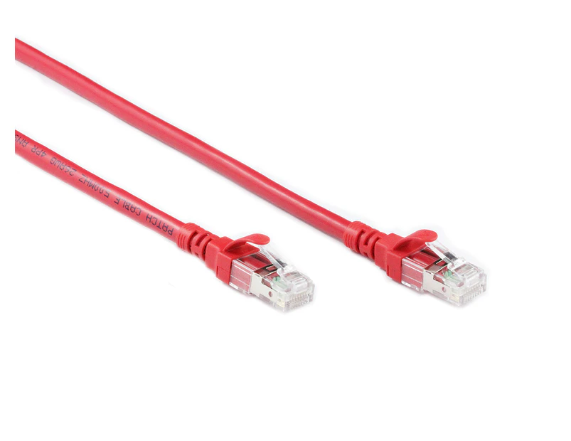 1M Red CAT6A SSTP/SFTP Cable