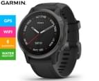 Garmin 42mm Fēnix 6S Sapphire Edition GPS Smartwatch - Carbon Grey/Black 1