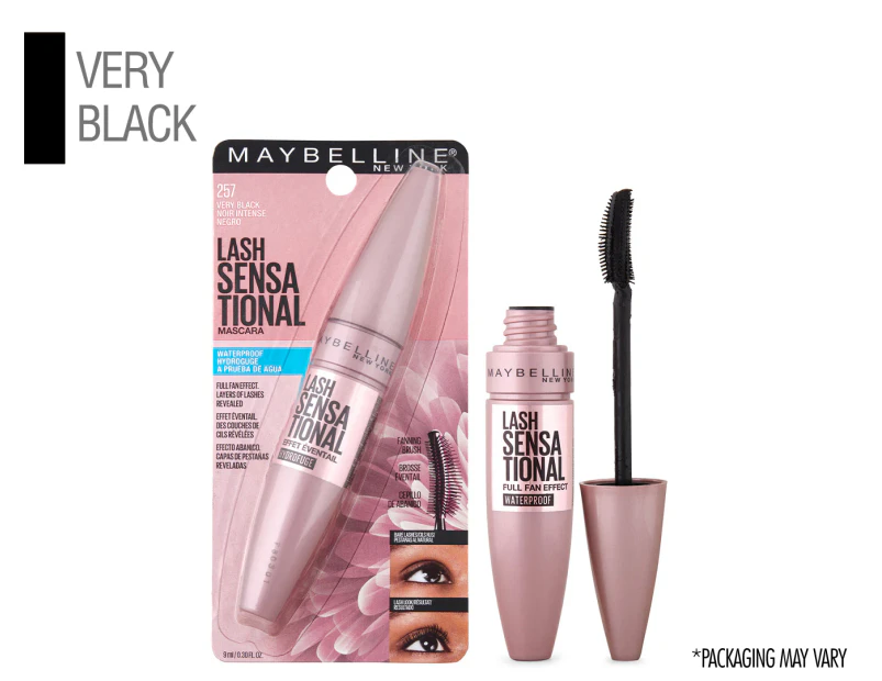 Maybelline Lash Sensational Waterproof Mascara 9mL - Very Black