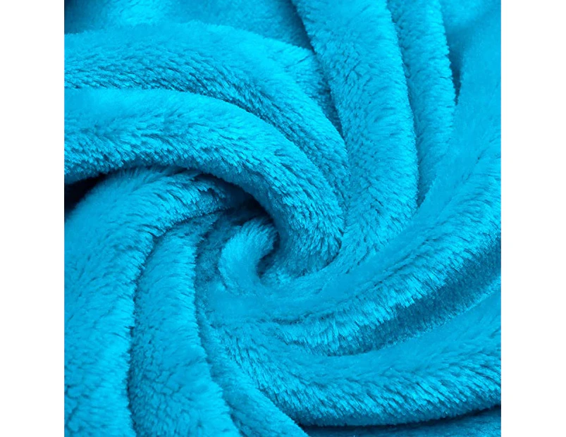 (90x108, Teal) - Premium Soft Throw Blankets, Fuzzy Bed Throw Blanket Sherpa Cosy and Warm, Fur Throw Blanket for Women & Man (90x108, Teal Blanket)